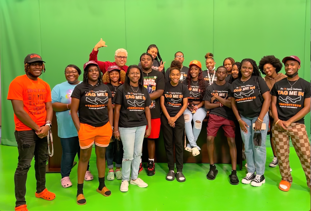 Photo of Luis Camillo and his team at Claflin. 