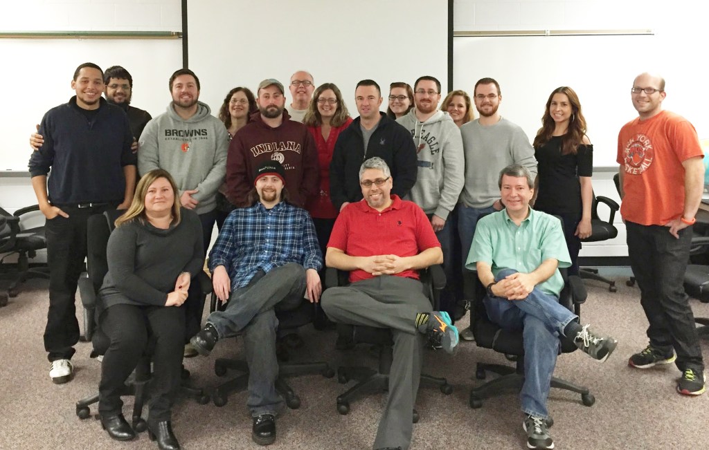 Photo of Luis Camillo and students.